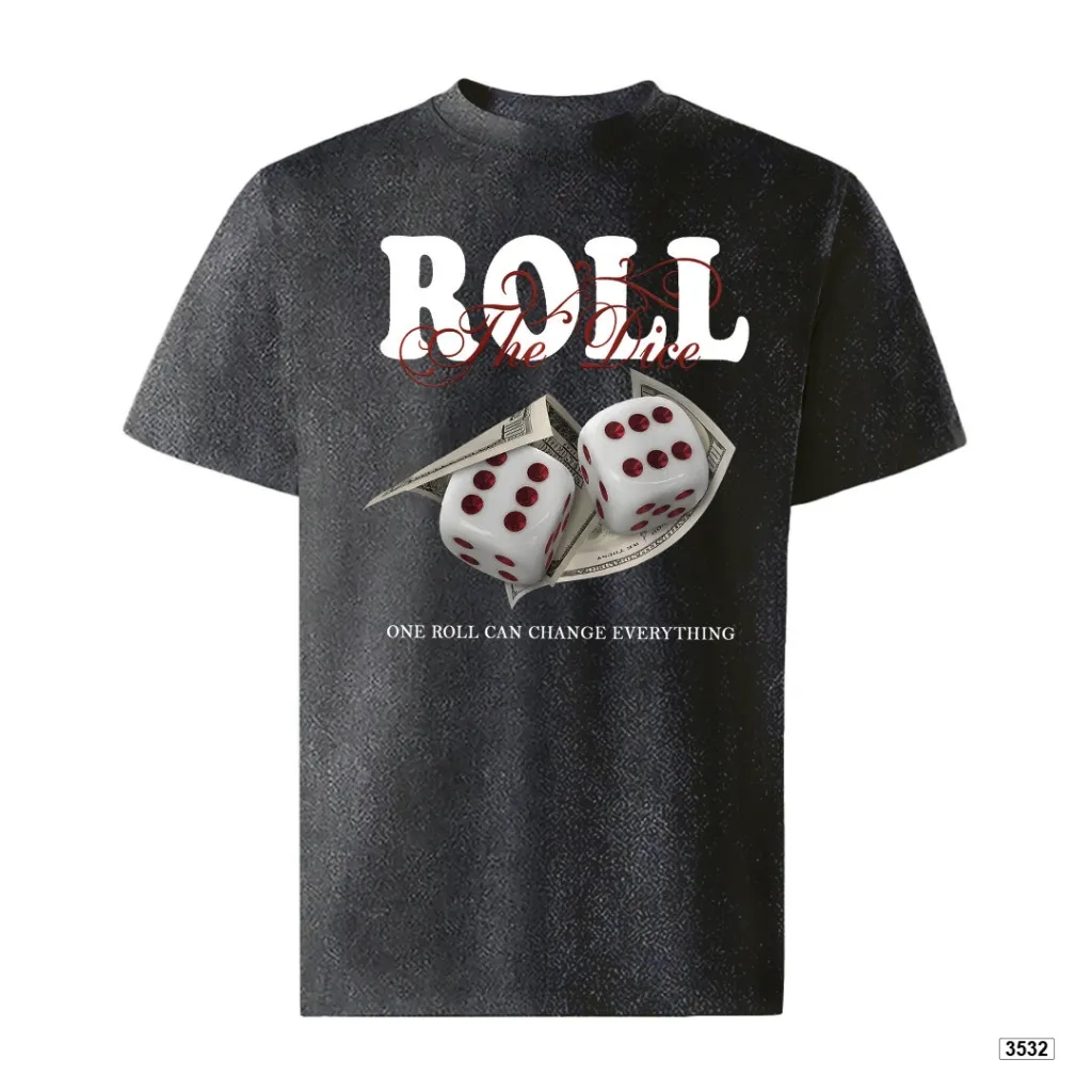 Áo thun nam oversize Roll the dive TeePrint 3532_thumbnail_0