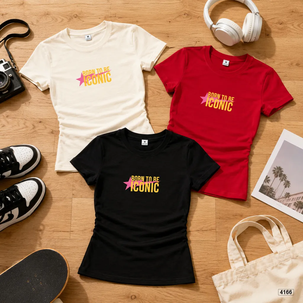 Áo thun baby tee form ôm tôn dáng phối chữ Beezy 4178_thumbnail_7