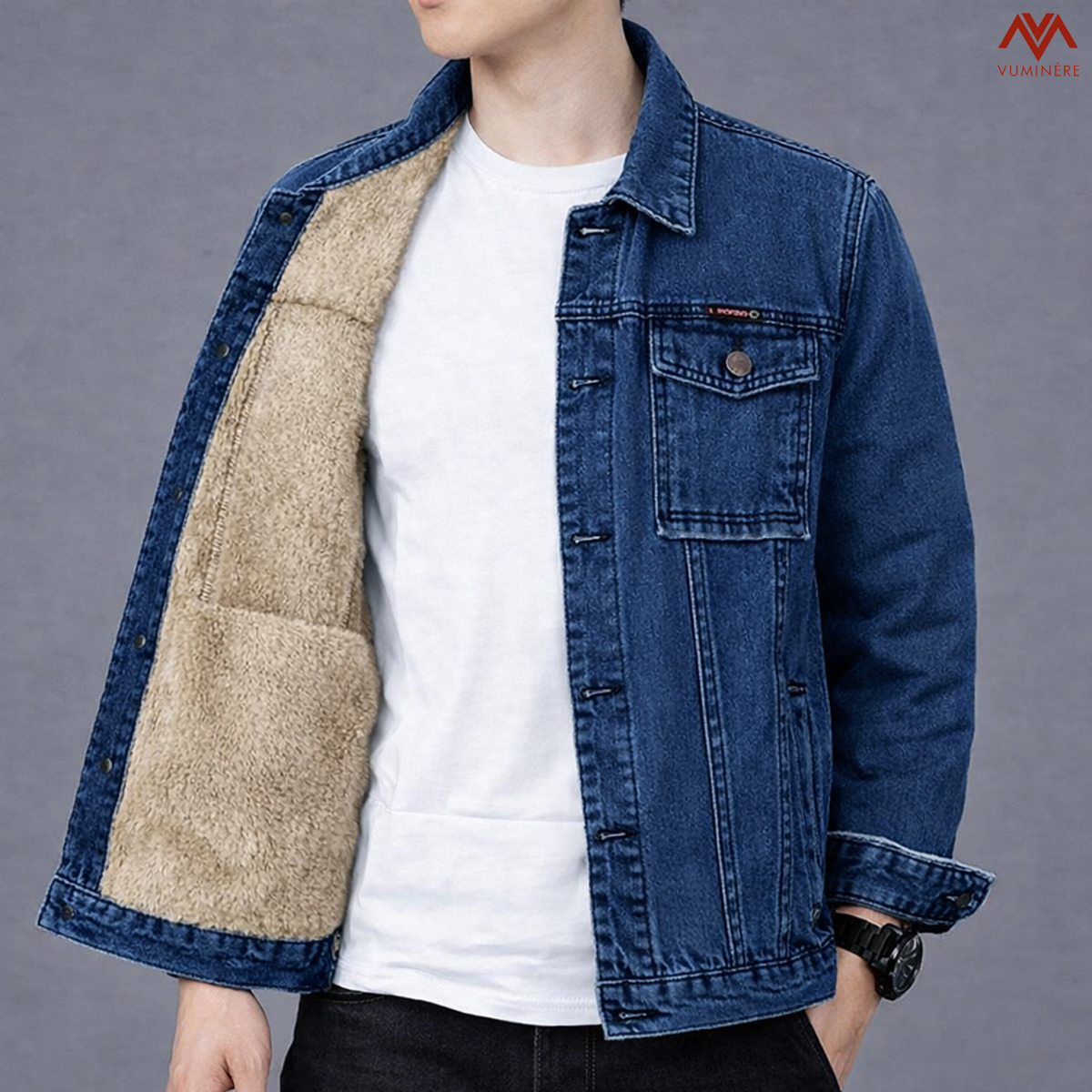 Áo khoác lót lông Jacket Jeans nam ( AZ9 )_thumbnail_4