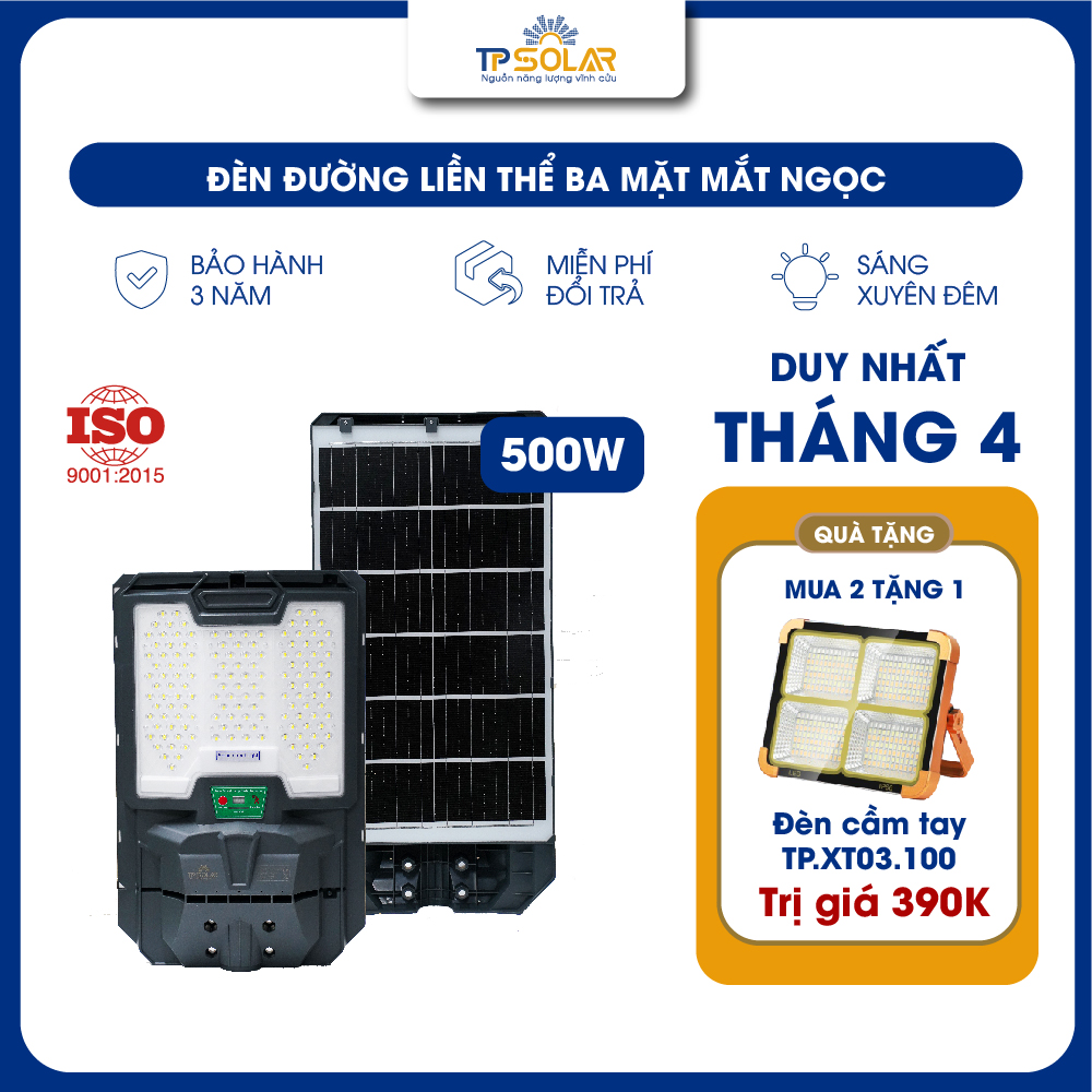 Đèn đường liền thể cao cấp ba mặt LED mắt ngọc (TP.LT11.500 / TP.LT11.800)