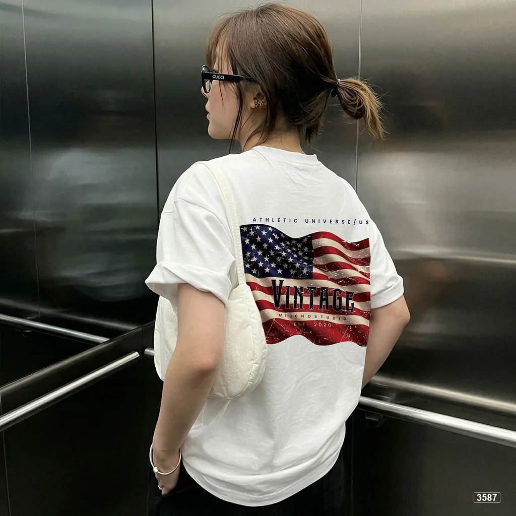 Áo thun boxy unisex phong cách vintage dày dặn đứng form Miucho 3587_thumbnail_3