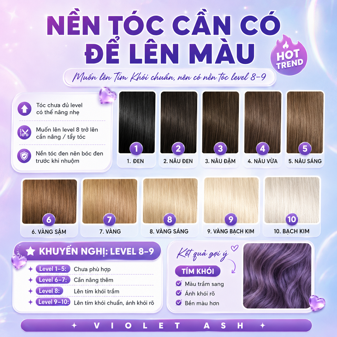 Tím Khói Violet Ash Hot Trend – Thuốc Nhuộm Tóc Tự Nhuộm Tại Nhà, Lên Màu Cá Tính, Có Combo Kèm Oxi, Dụng Cụ Và Dưỡng Keratin_thumbnail_3