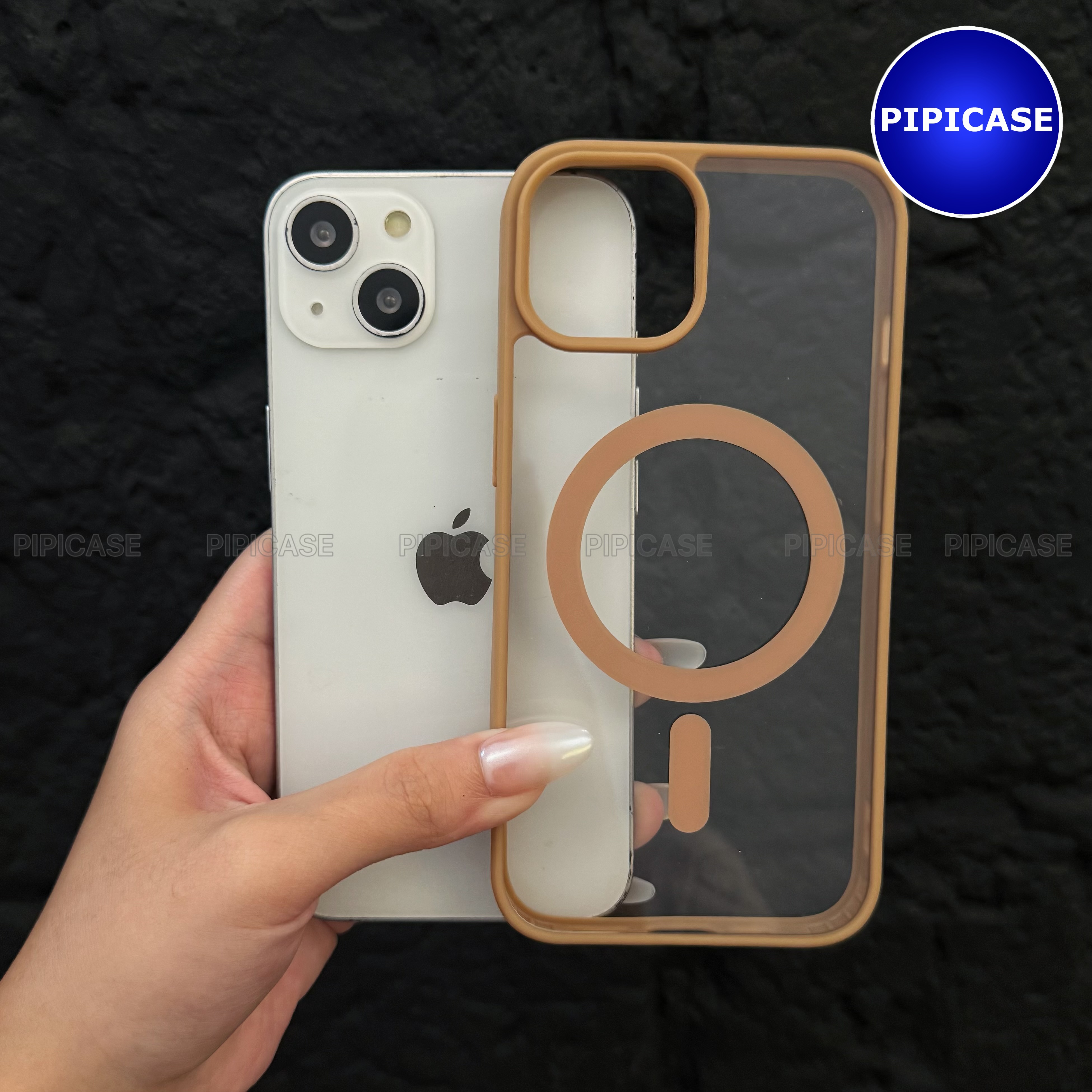 Ốp Lưng iPhone 15 Plus - Chic - Nâu Nhạt_thumbnail_9