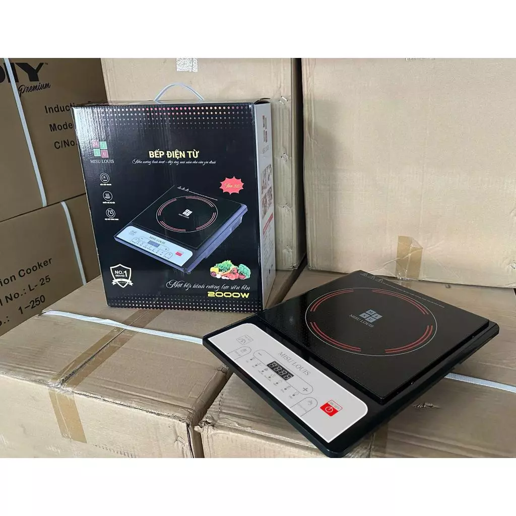 Bếp Điện Từ Cảm Ứng 2000W Tặng Kèm Nồi Kính Cường Lực Toàn Phần Tiết Kiệm Điện An Toàn Dễ Sử Dụng Đa Dạng Chế Độ Nấu Ăn_thumbnail_8
