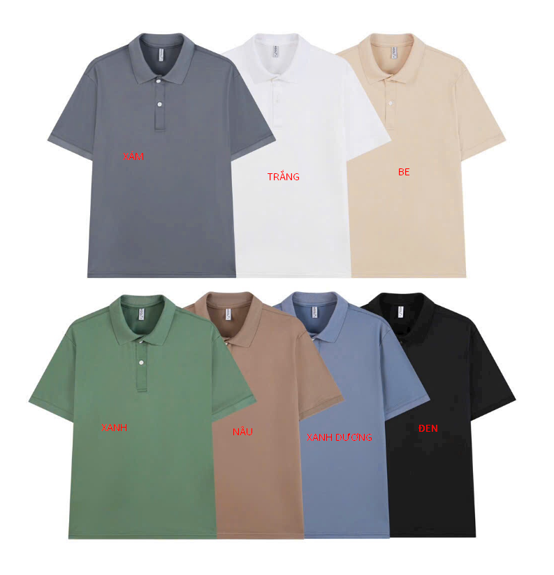 A19 - Áo polo trơn có cổ