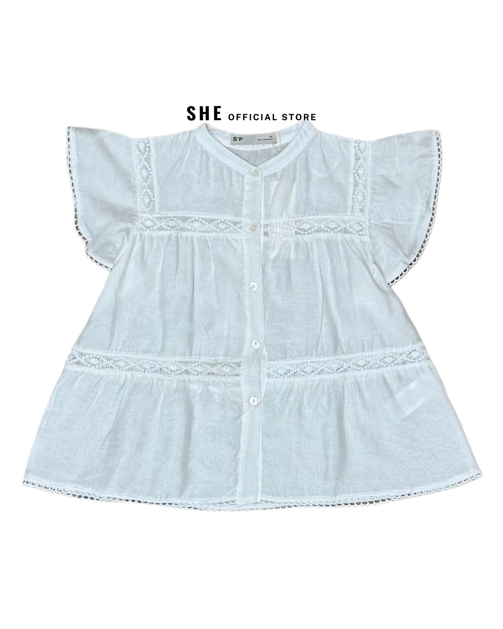 I181 ÁO SP CỔ TRỤ