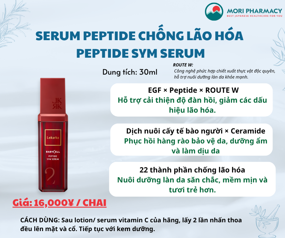 Serum Peptide chống lão hóa - Lekarka PEPTIDE SYM SERUM