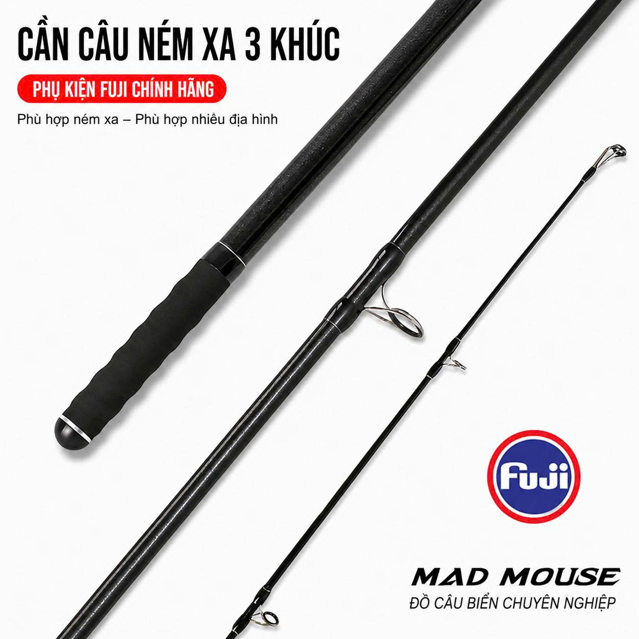 CẦN CÂU XA BỜ MARIS BLACK EMPEROR 420 FUJI EDITION_thumbnail_4