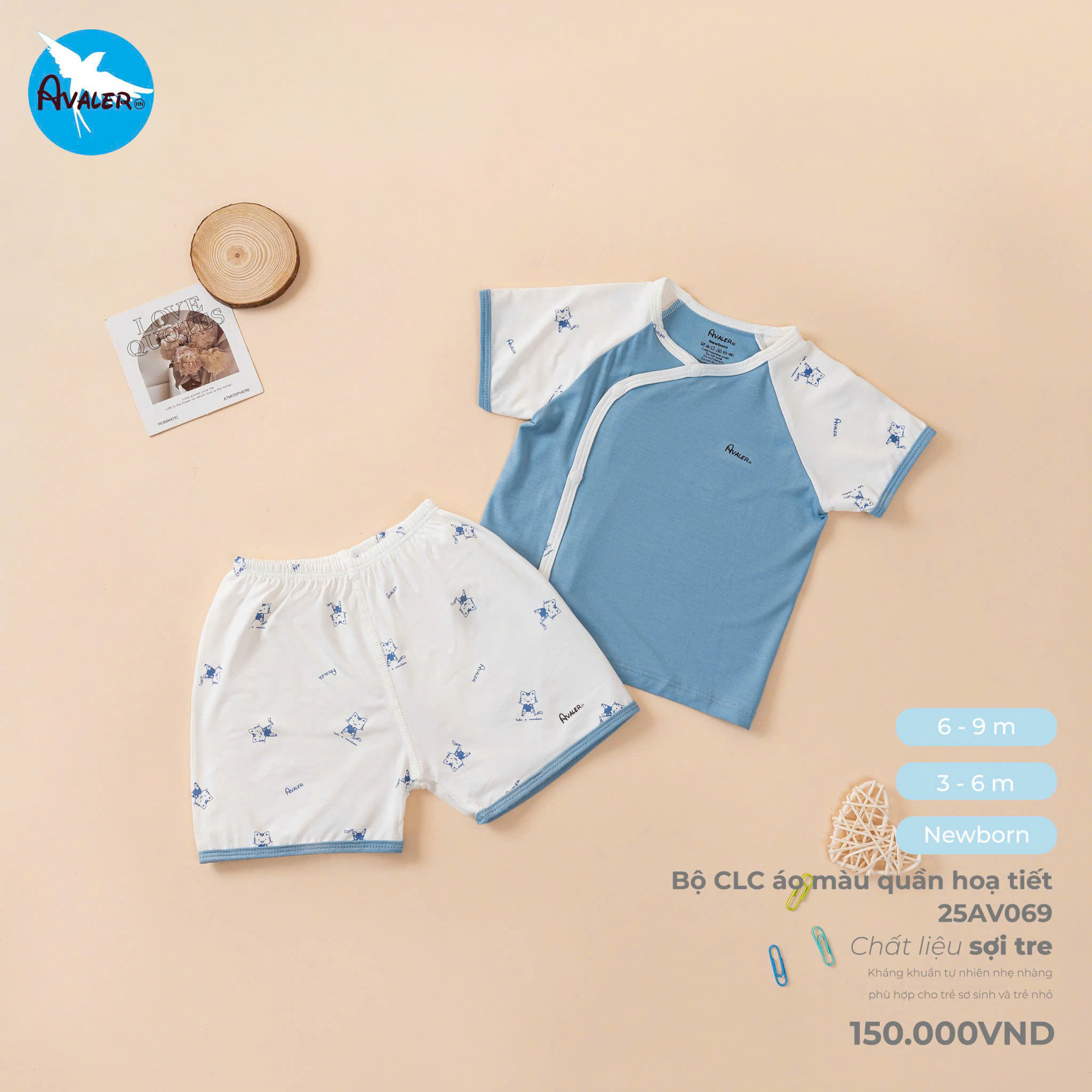 Bộ cộc tay sơ sinh Avaler_thumbnail_2