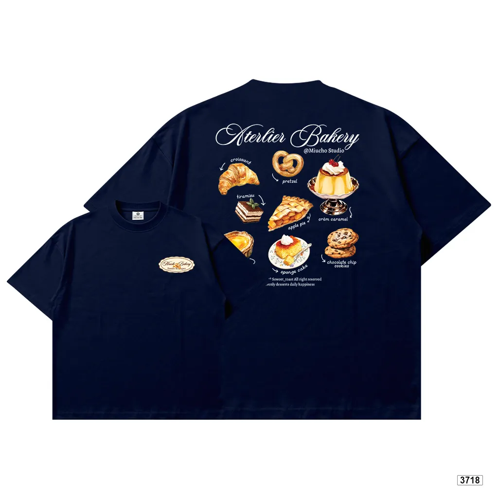 Áo thun unisex form boxy chất thoáng mát Miucho Bakery 3718_thumbnail_15