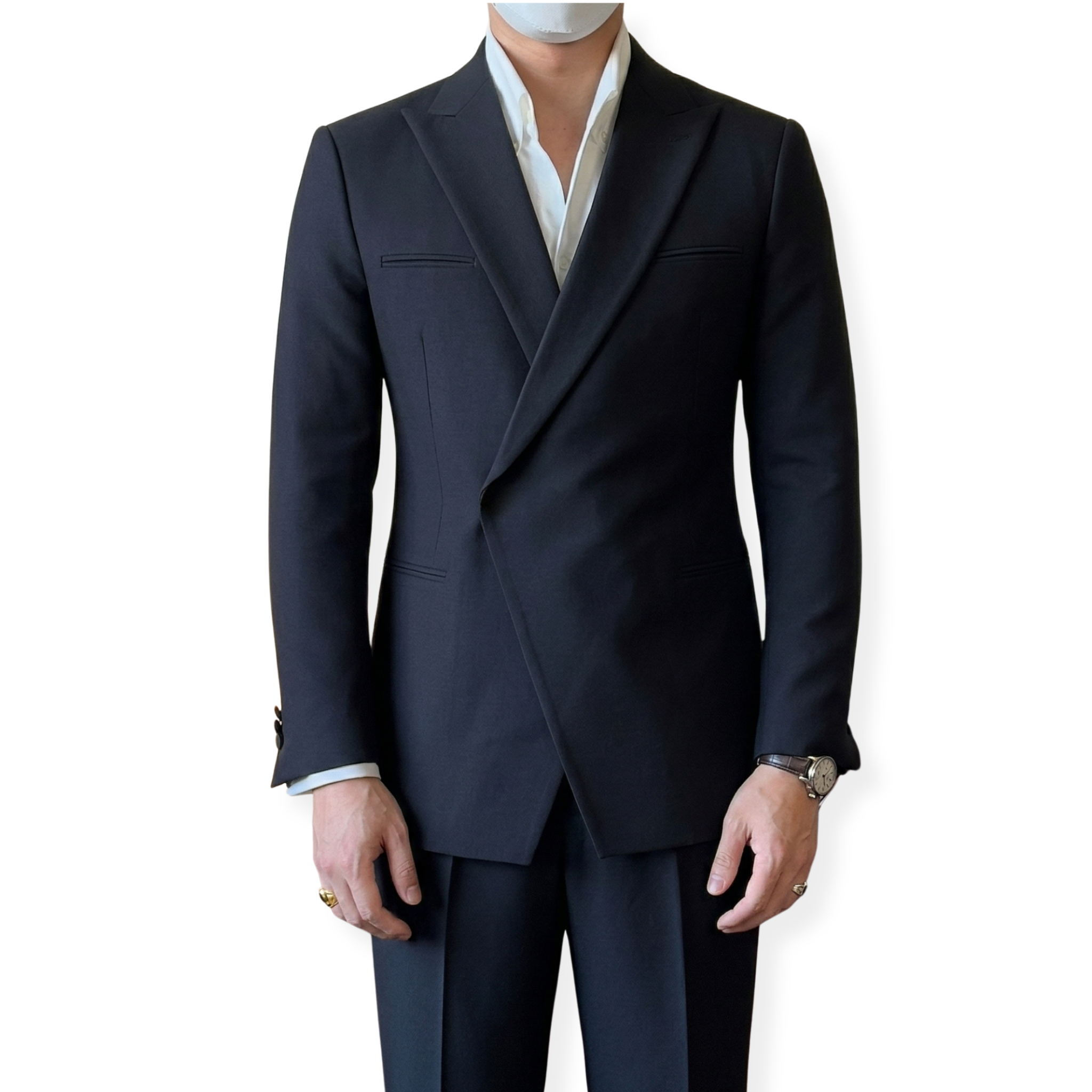 Hidden-Button Blazer