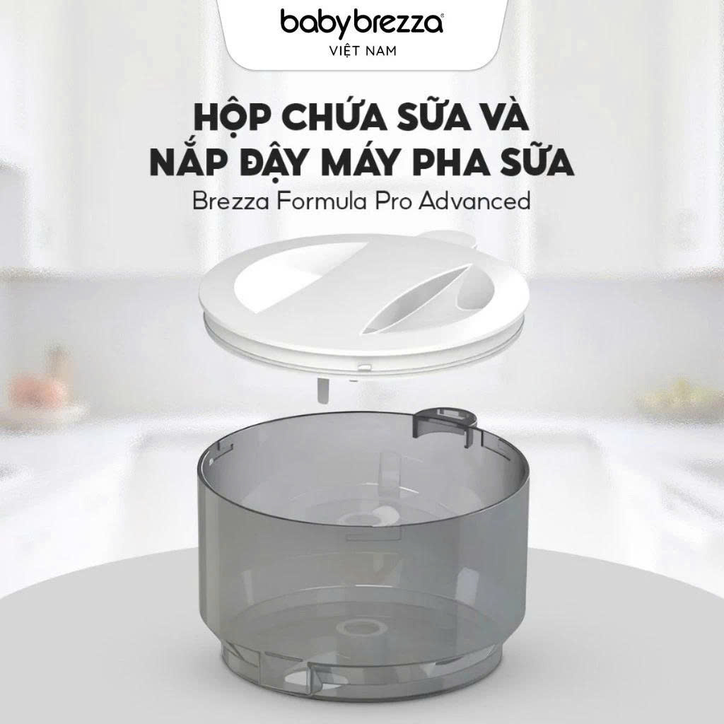 Hộp chứa sữa và nắp đậy máy pha sữa BabyBrezza