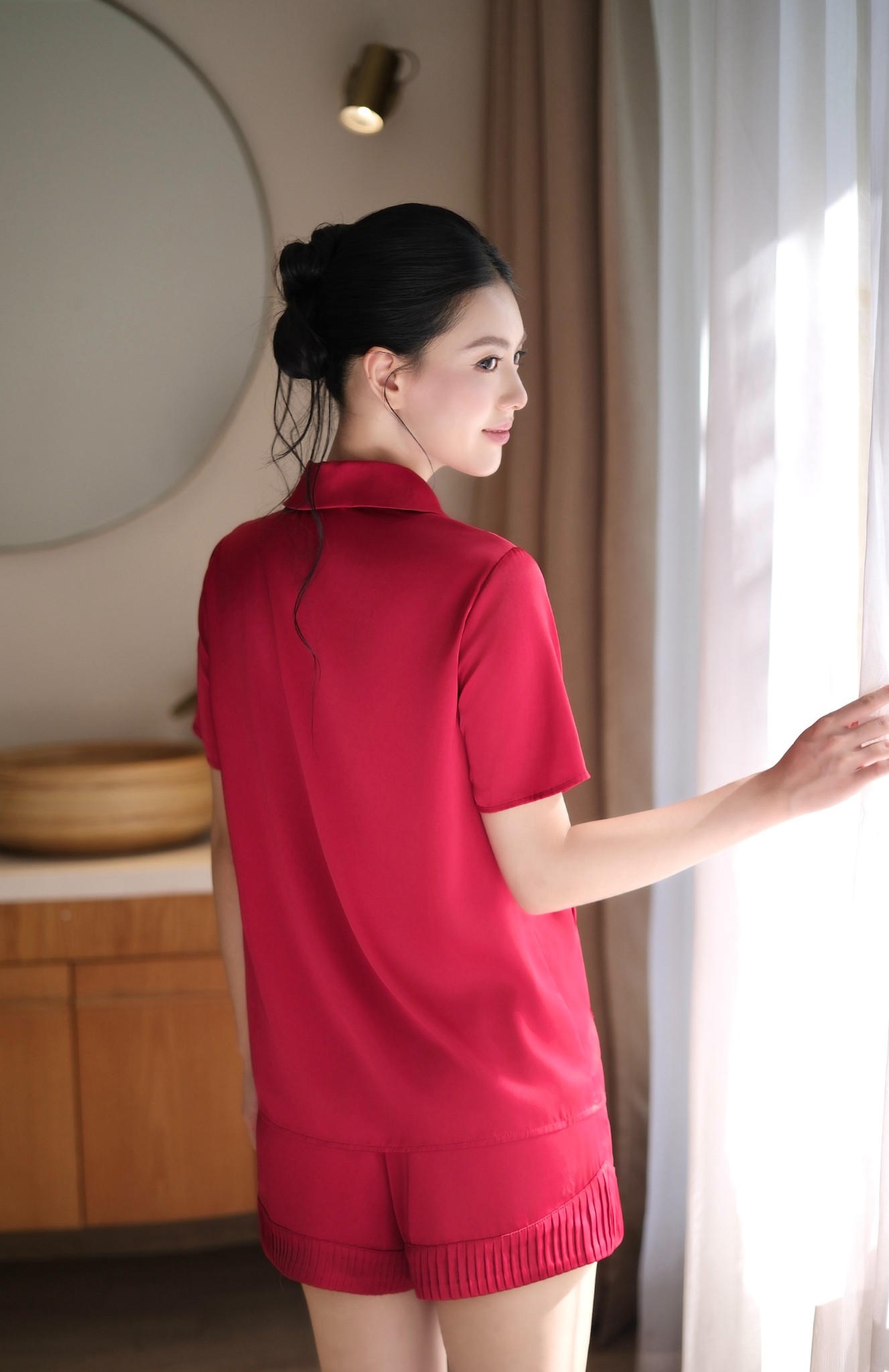 Bộ Lụa Áo Cộc, Quần Cộc BN676_thumbnail_3