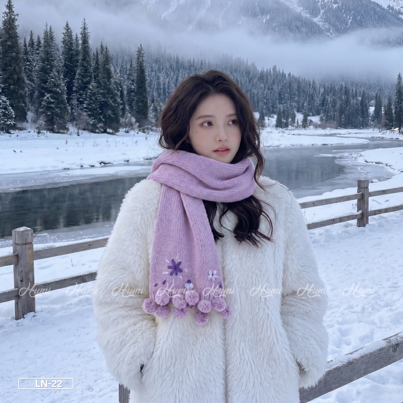KHĂN LEN HOA MINISIZE (LN39-22 Tím)_thumbnail_3