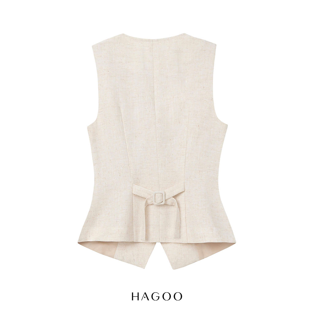 Áo gile linen HAGOO_thumbnail_7