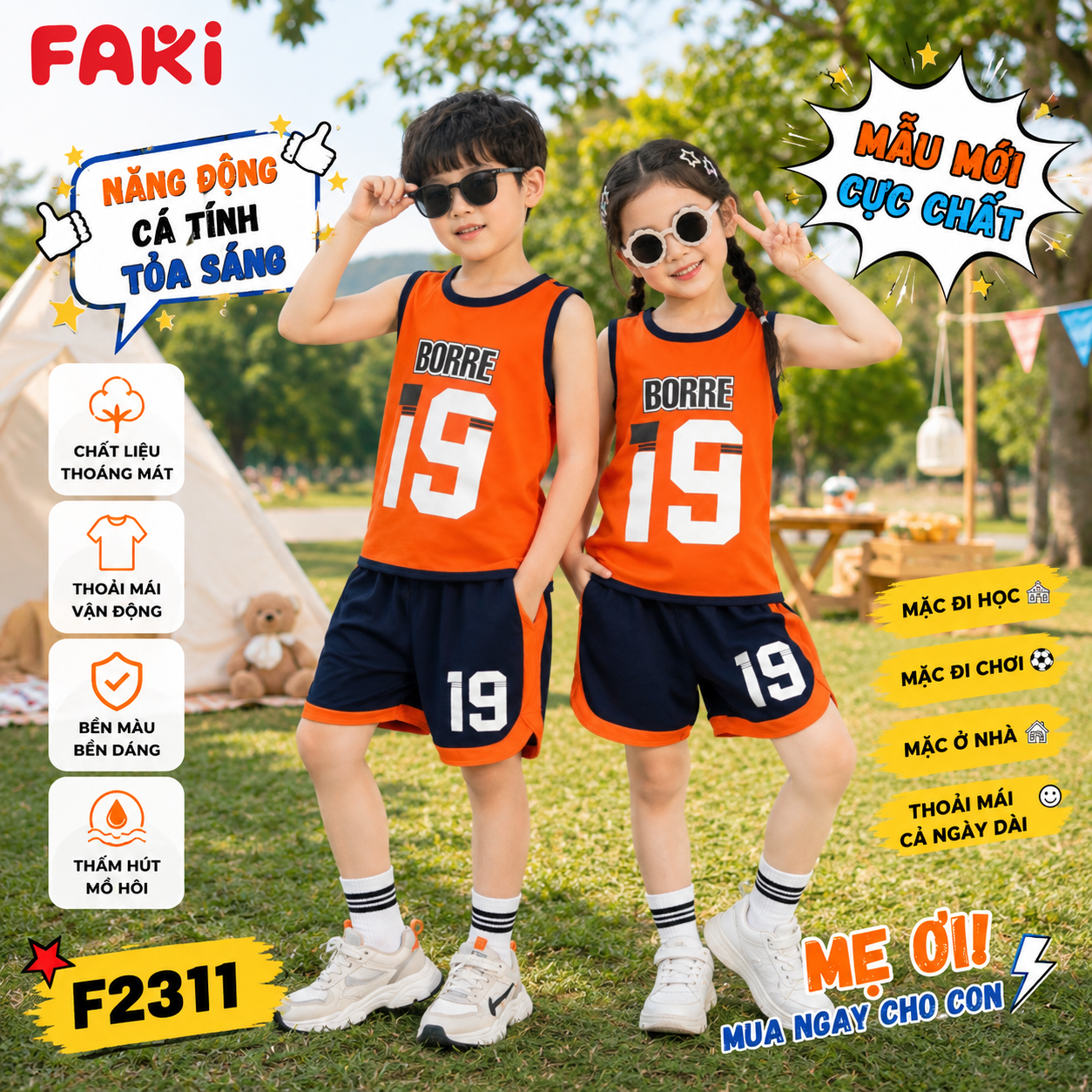FAKI - ĐỒ BỘ TRẺ EM - F2311