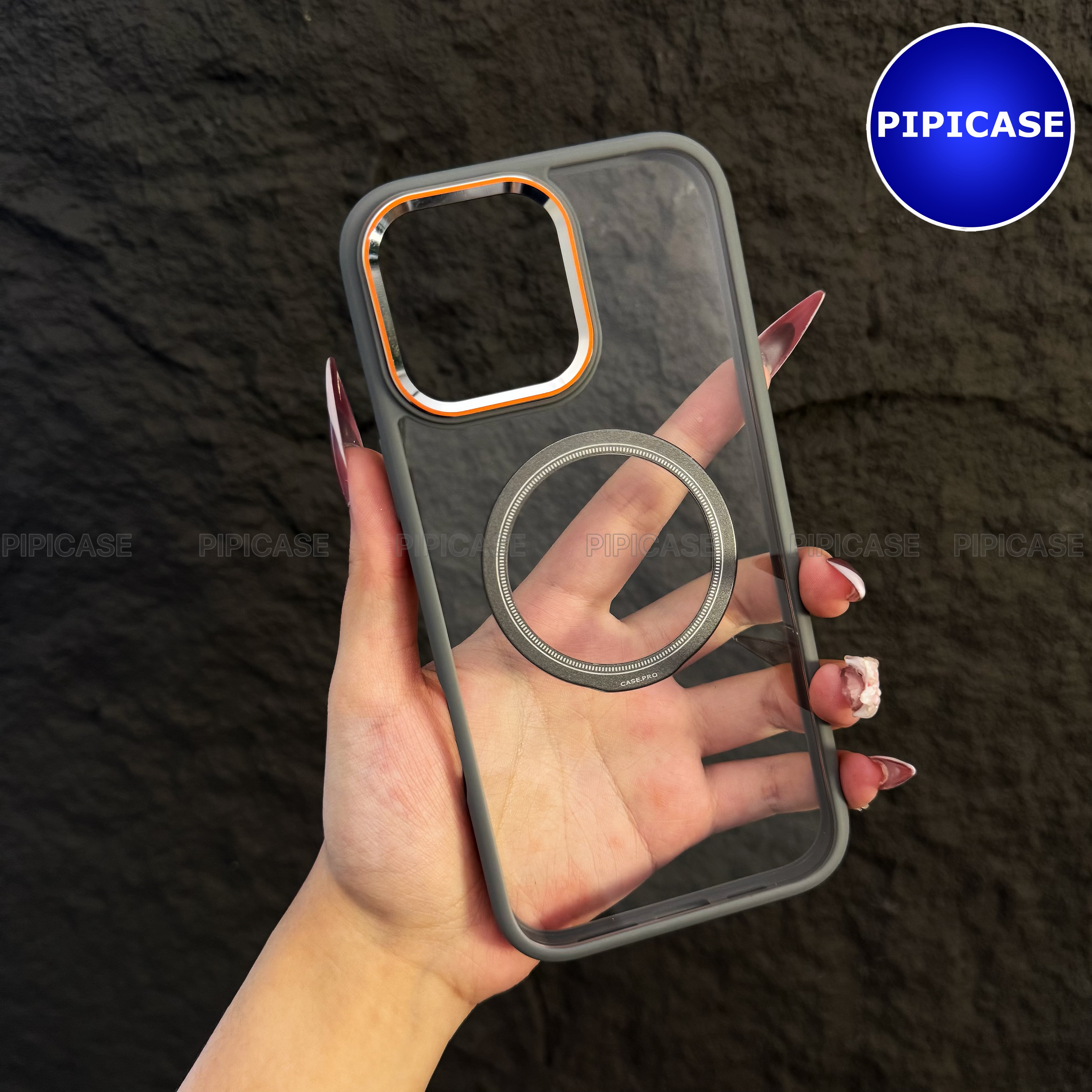 Ốp Lưng iPhone 16 Pro Max - Wigu - Xám