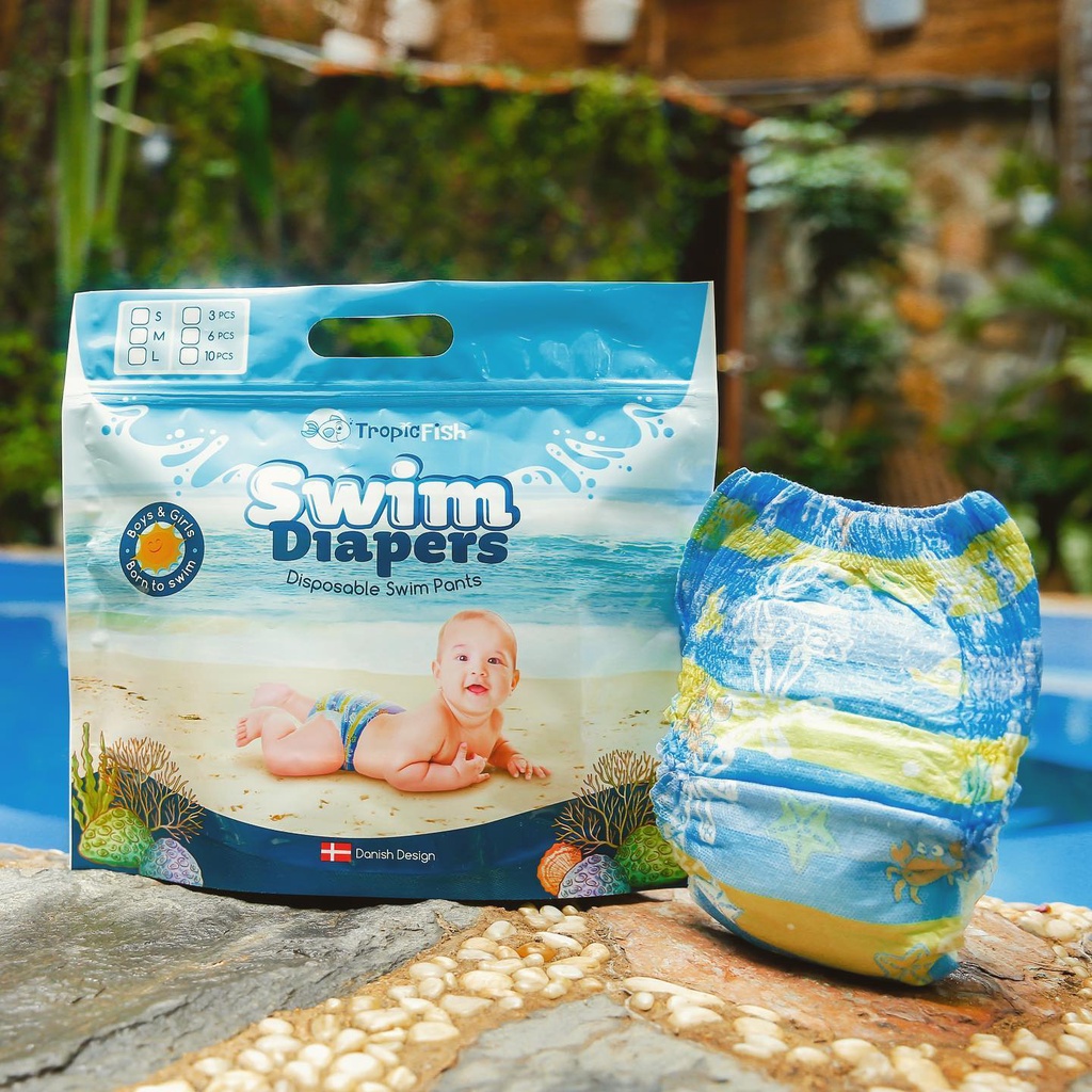 Túi zip tã bỉm bơi Tropicfish