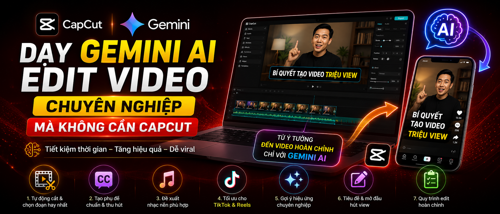 Biến Gemini AI Thành Biên Tập Viên Video Tự Động Cho TikTok Và Reels