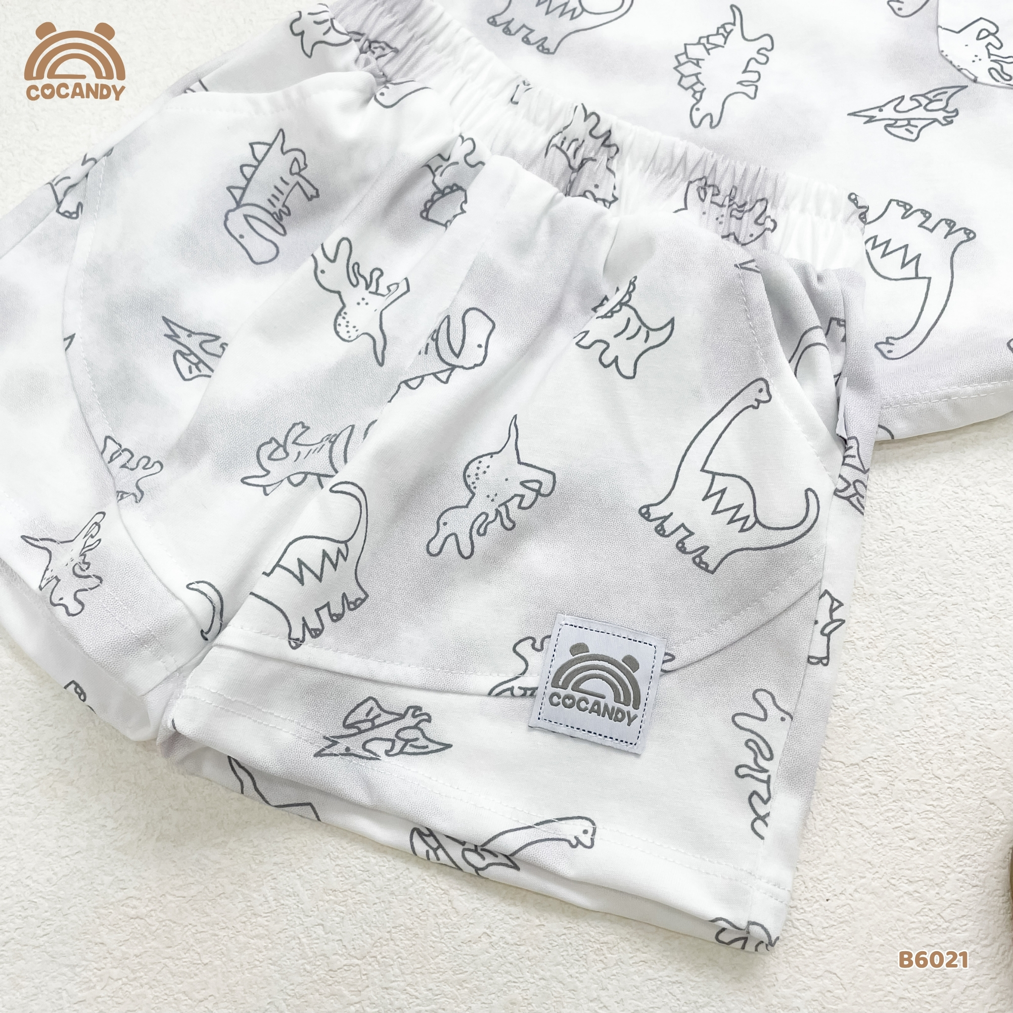 Bộ cộc cotton GHI hình khủng long túi ngực_thumbnail_3