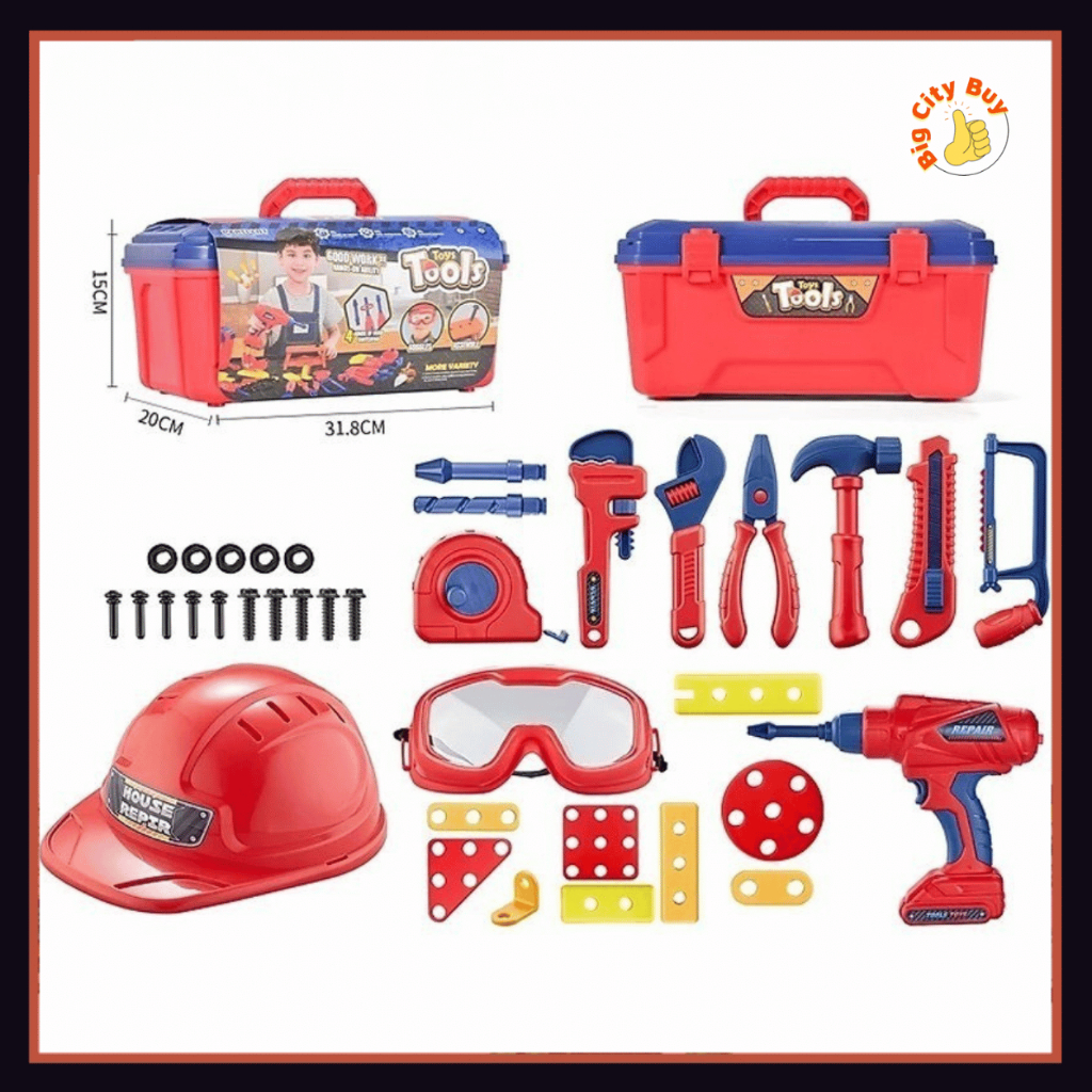 Bộ Đồ Chơi Dụng Cụ Sửa Chữa Working Toys Máy Khoan Điện Hộp Công Cụ Lắp Ráp Kỹ Sư Xây Dựng Cho Bé BigcityBuy 339BDC_thumbnail_6