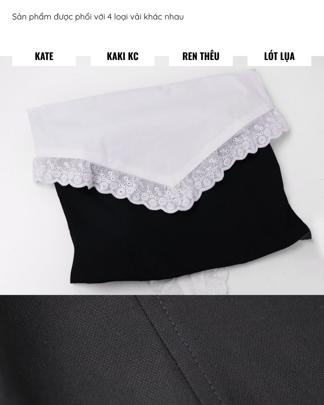 Áo croptop kiểu yếm phối ren Jennie_thumbnail_4