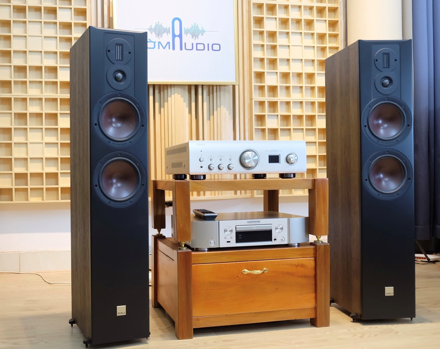 Hình ảnh chụp thực tế Combo Denon PMA- 1700NE + Loa Loa Dali Opticon 6 MK2 tại Bờm Audio