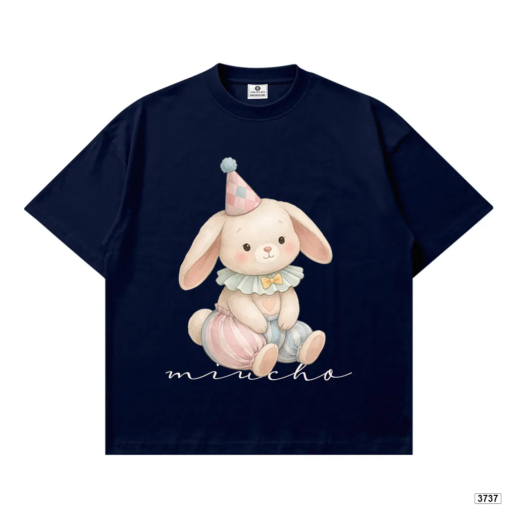 Áo thun boxy nữ thời trang mùa hè Bunny đáng yêu Miucho 3737_thumbnail_15