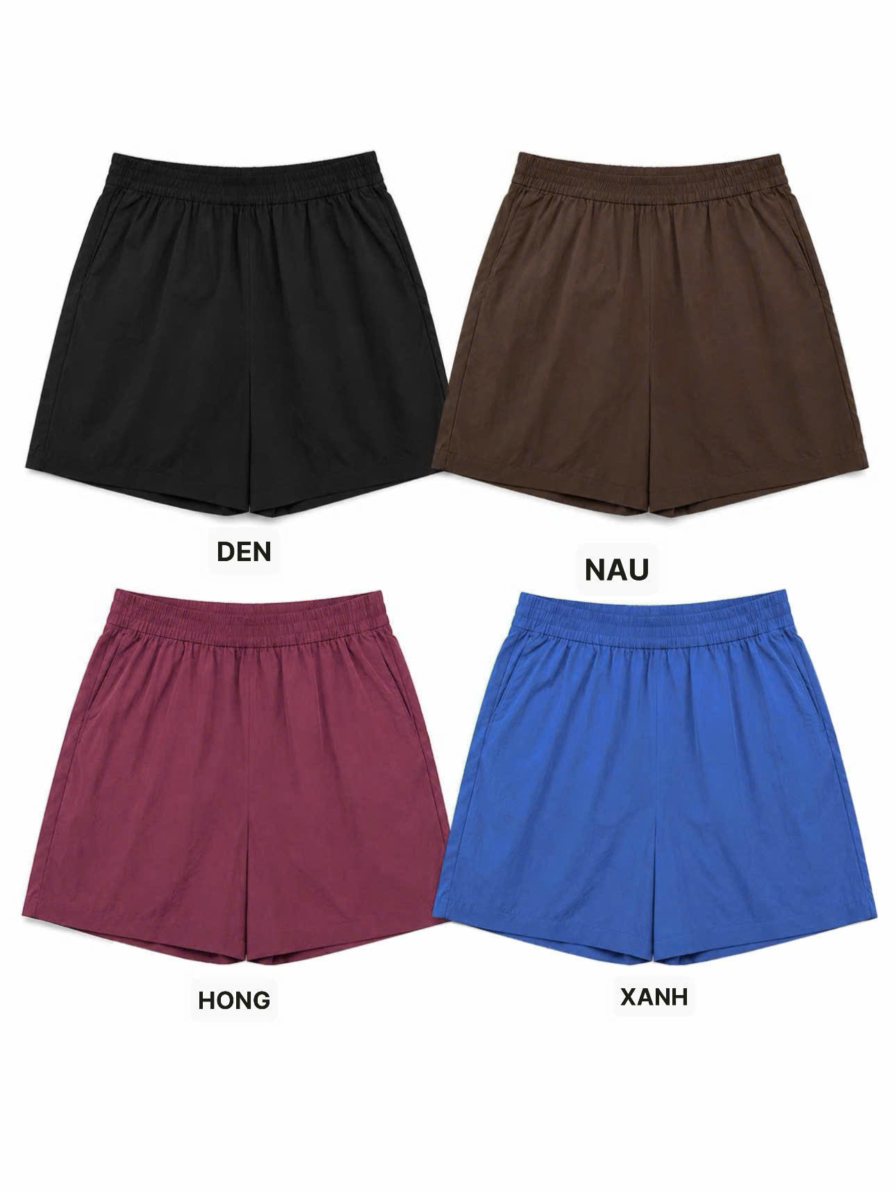 E707 SHORT GIÓ GIORDANO 4 MÀU