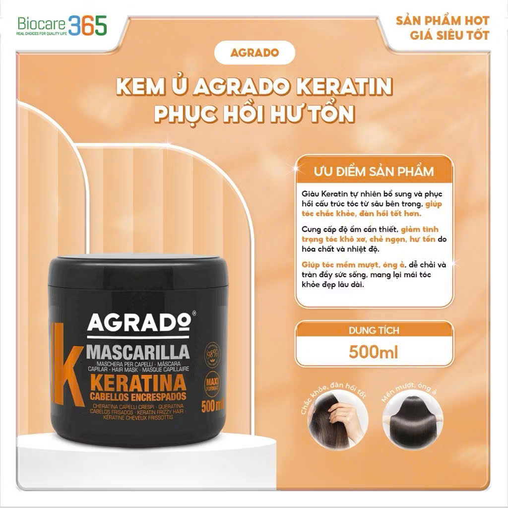 Kem Ủ Keratin Agrado