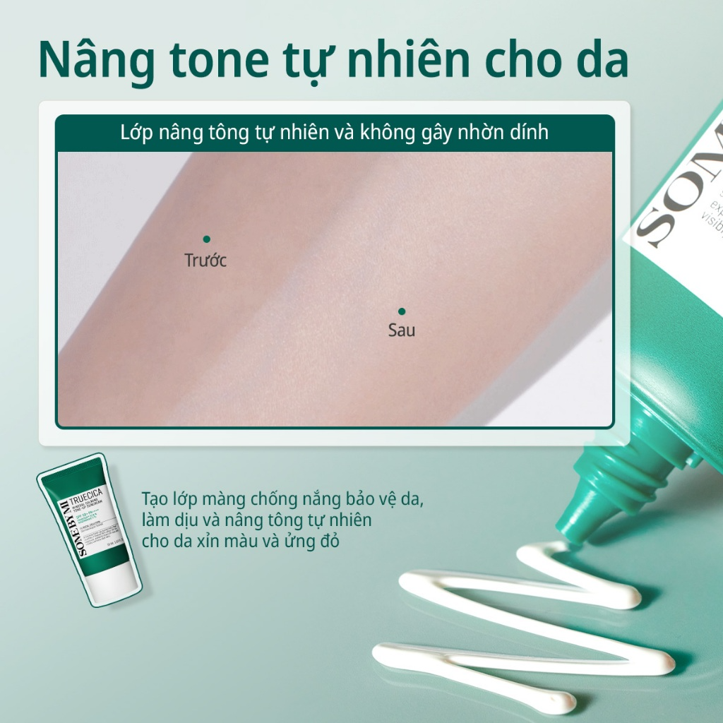 [SOME BY MI] Kem chống nắng nâng tone rau má Some By Mi Truecica Mineral Calming Tone-up SPF50+ PA++++ 50ml_thumbnail_3