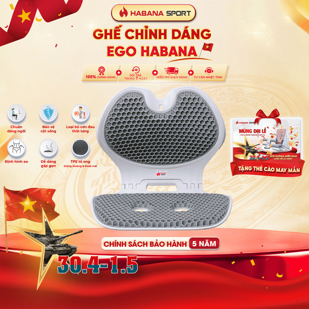 Ghế Giảm Đau Lưng - Chỉnh Dáng EGO HABANA [TẶNG] Ghế chính dáng trẻ em EGO KID_thumbnail_2