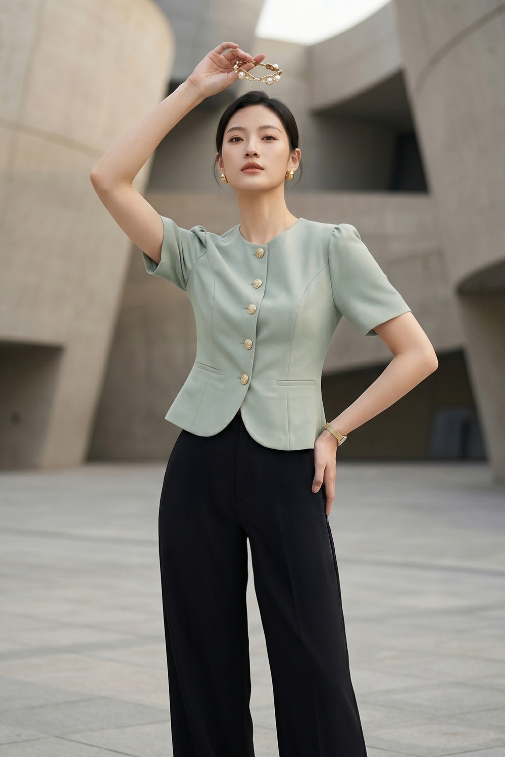 Áo sơ mi croptop 26109 ghi đá_thumbnail_2