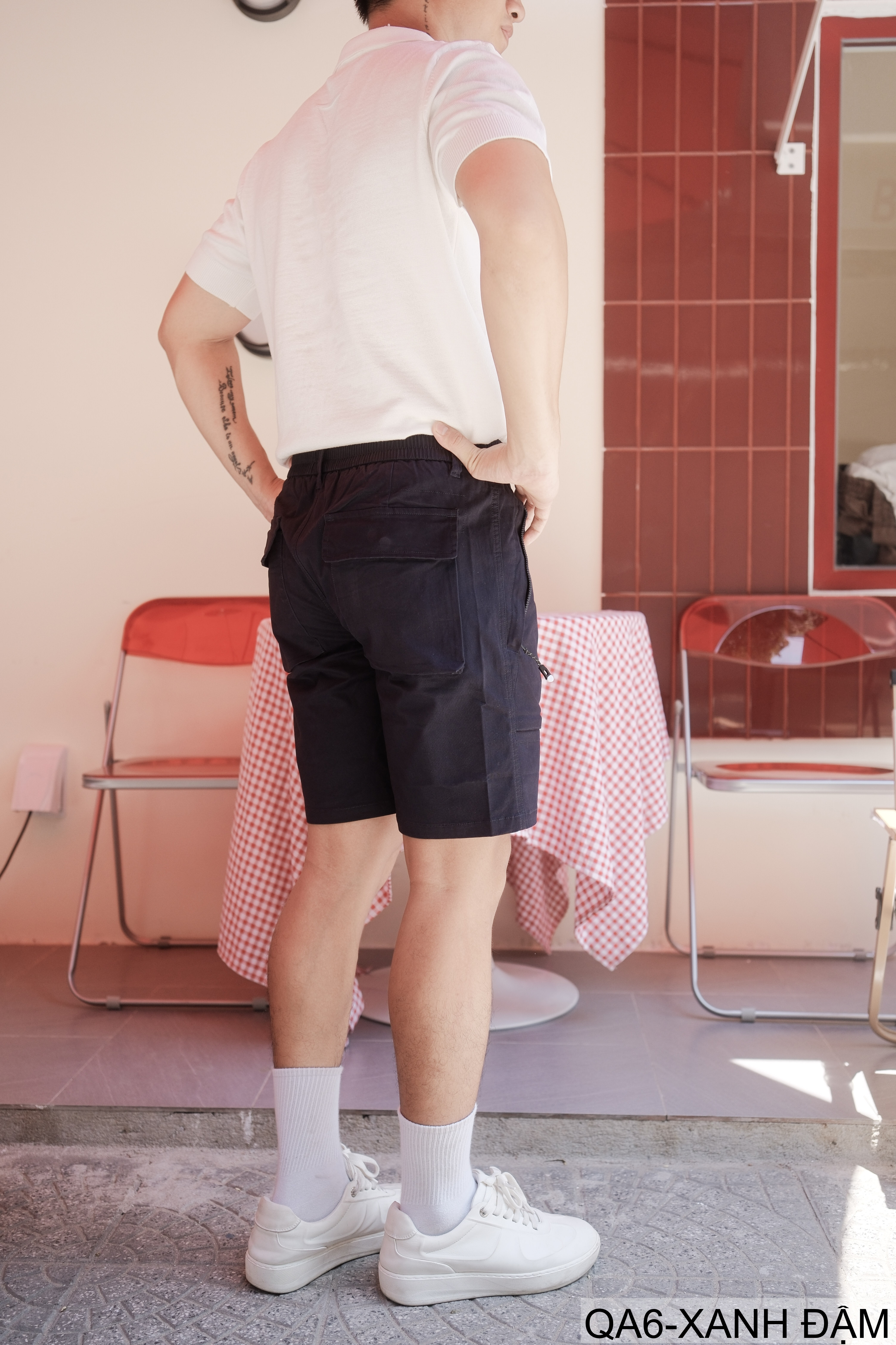 QA6 - Quần short nam dáng rộng phong cách Hàn Quốc, chất cotton thoáng mát, ống đứng, 5 tấc, có túi kéo_thumbnail_19