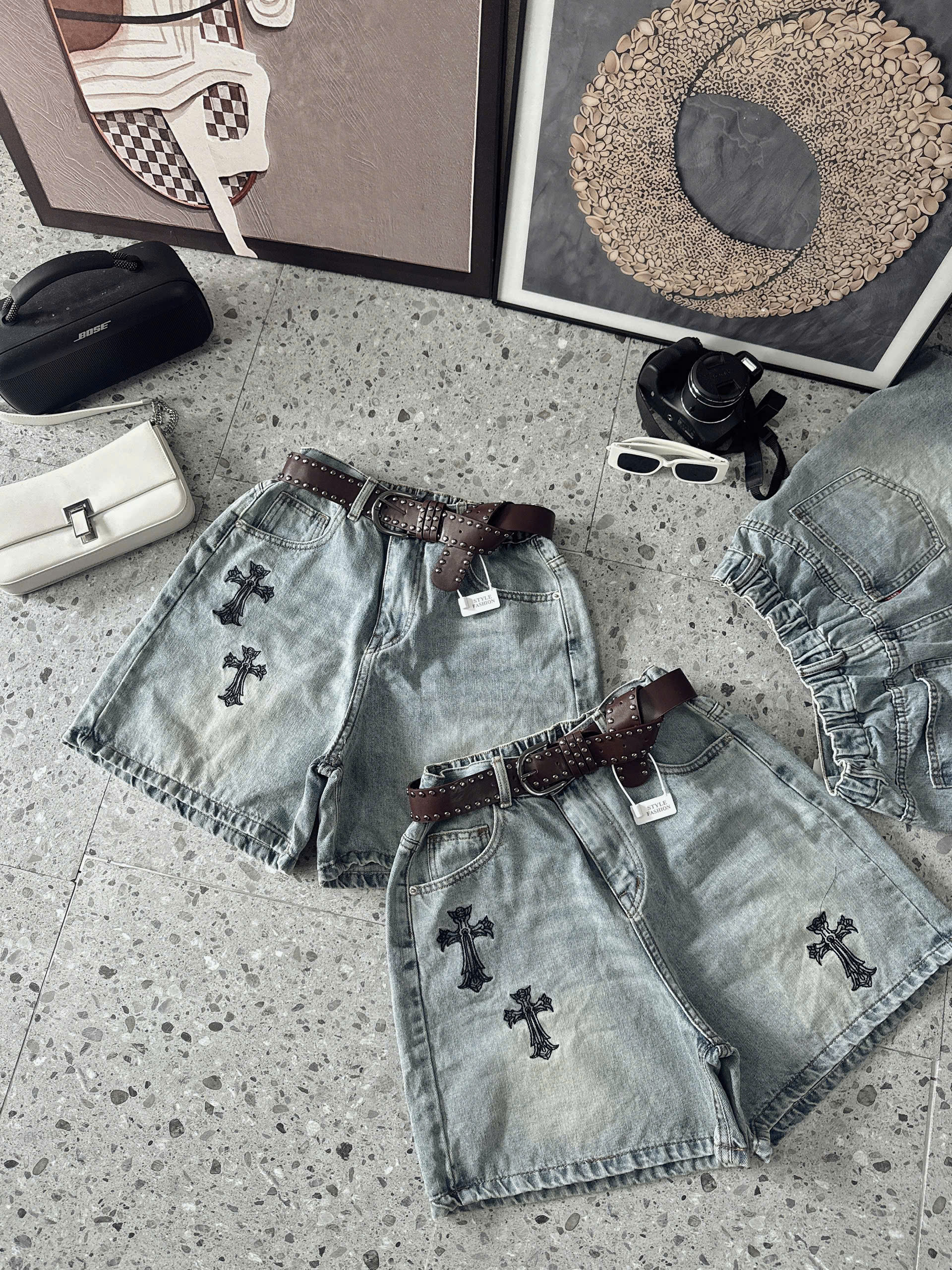 BIGSIZE NỮ - Quần lửng thêu chữ thập T-QSJ63_thumbnail_3