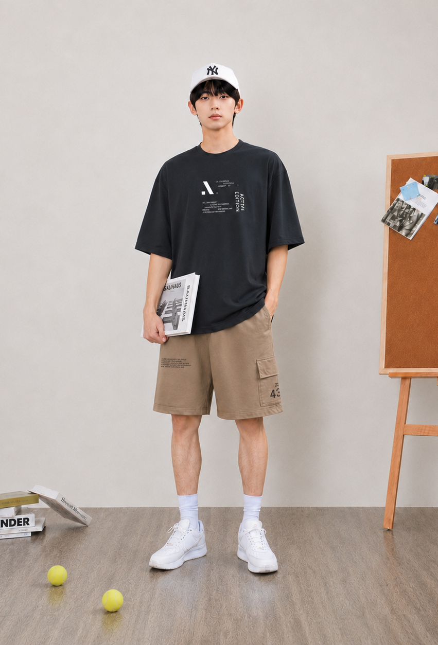 Quần short nỉ bé trai màu nâu túi hộp_thumbnail_3
