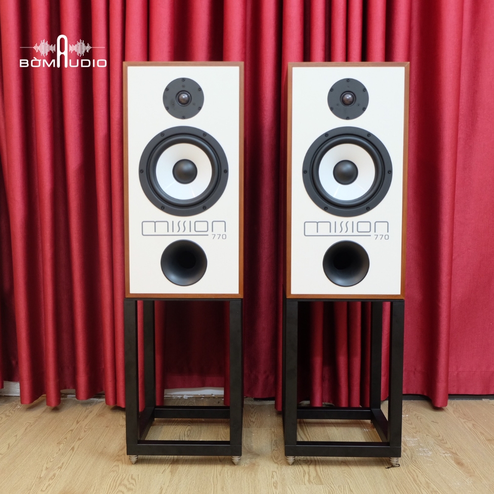 Hình ảnh chụp thực tế loa bookshelf MISSION 770 tại Bờm Audio