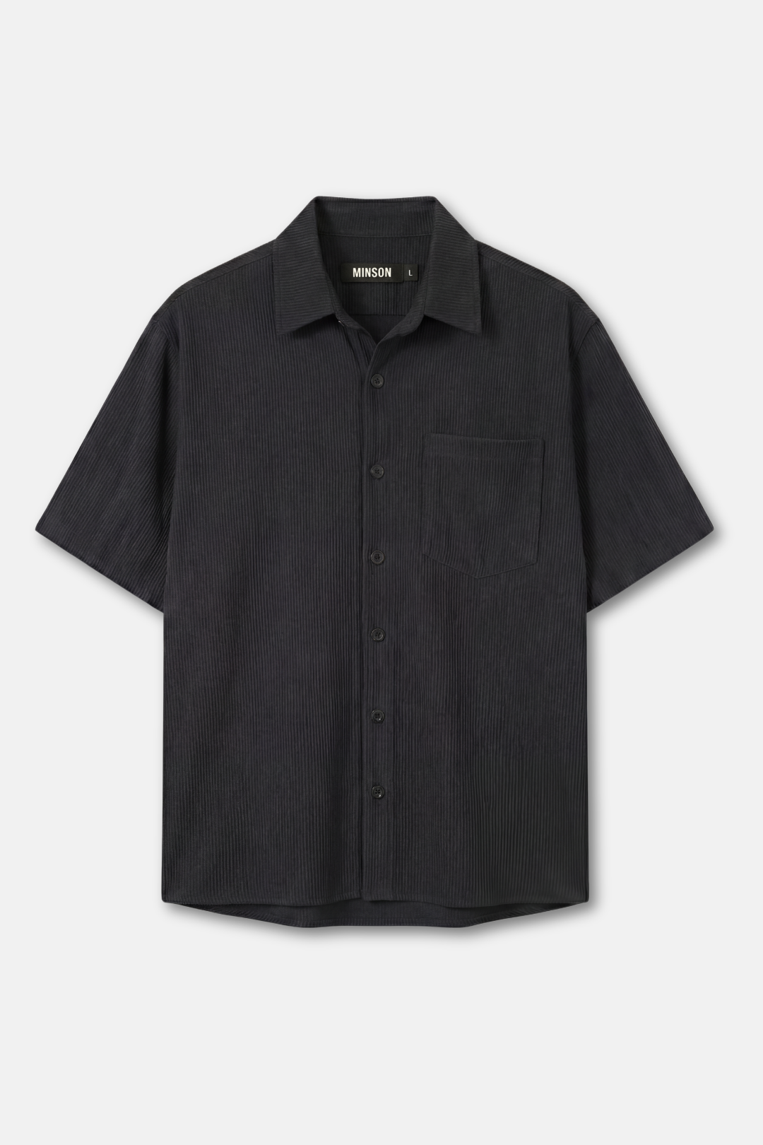 CORDUROY SHIRT - BLACK