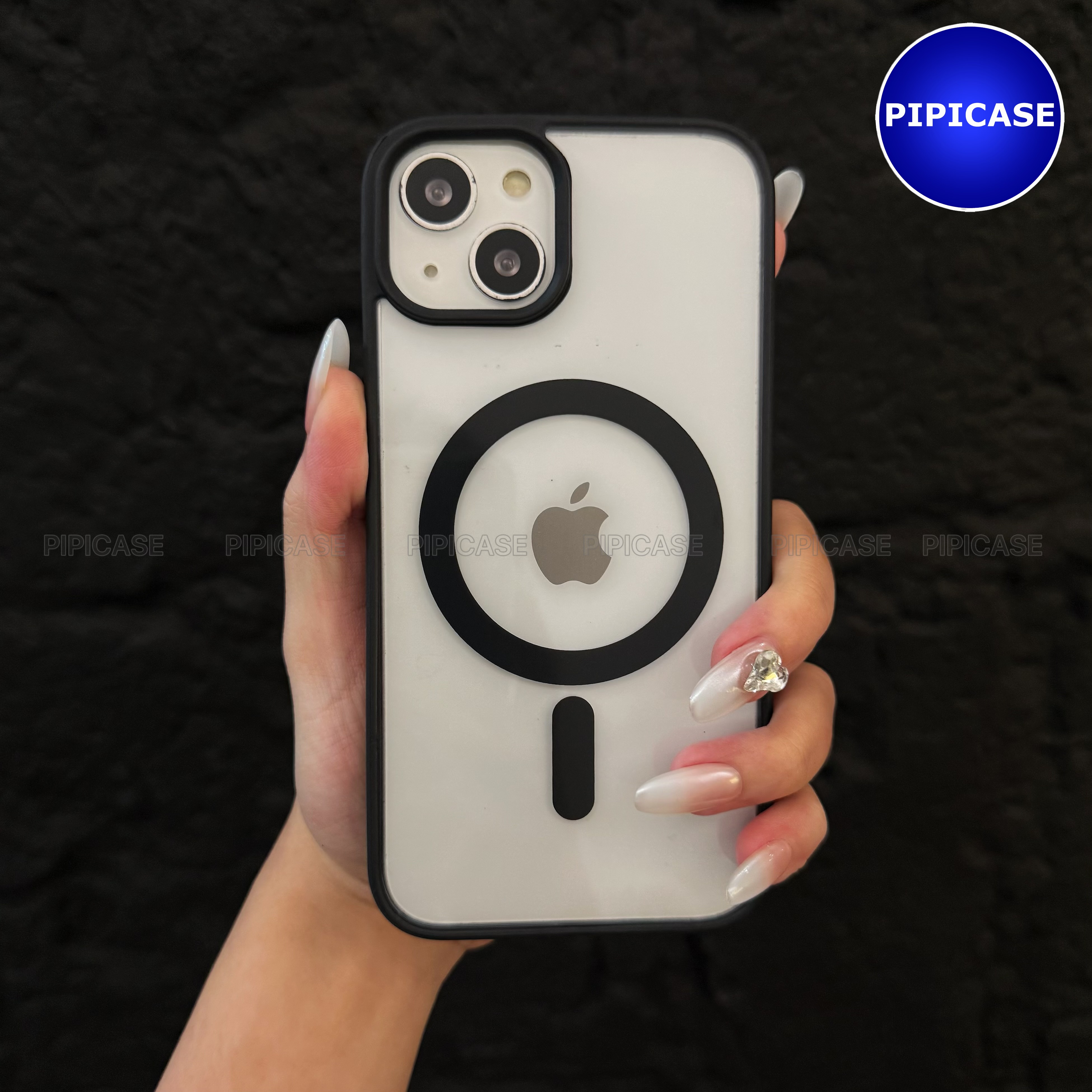 Ốp Lưng iPhone 15 - Chic - Đen