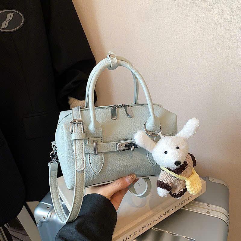 Túi Xách Nữ Cunbag Đeo Chéo Dáng Boston Da Mềm Cao Cấp, Túi Xách Tay Hàn Quốc Sang Trọng Đi Làm Đi Chơi (Kèm Gấu Bông) CUN133_thumbnail_2