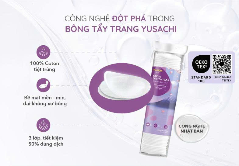 Set 3 Bông Tẩy Trang Yusachi Suzuran Nhật Bản_thumbnail_15