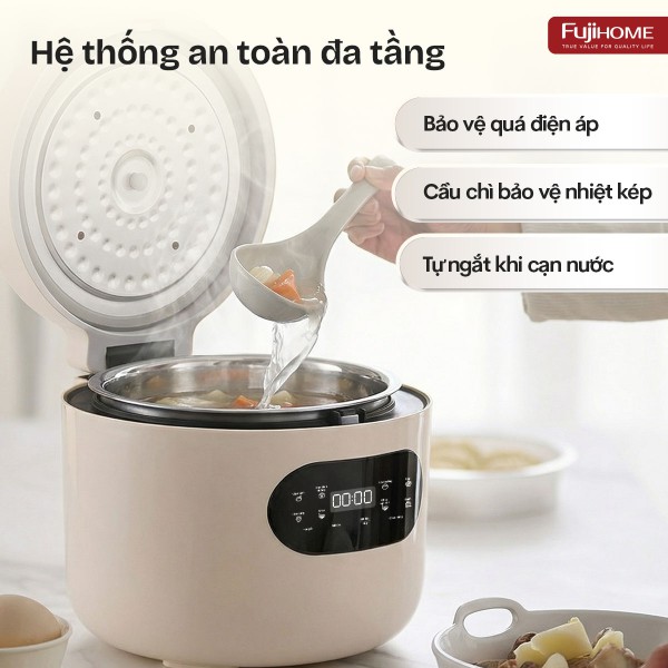 Nồi cơm điện Fujihome Inox LowSugar RC12LS_thumbnail_6