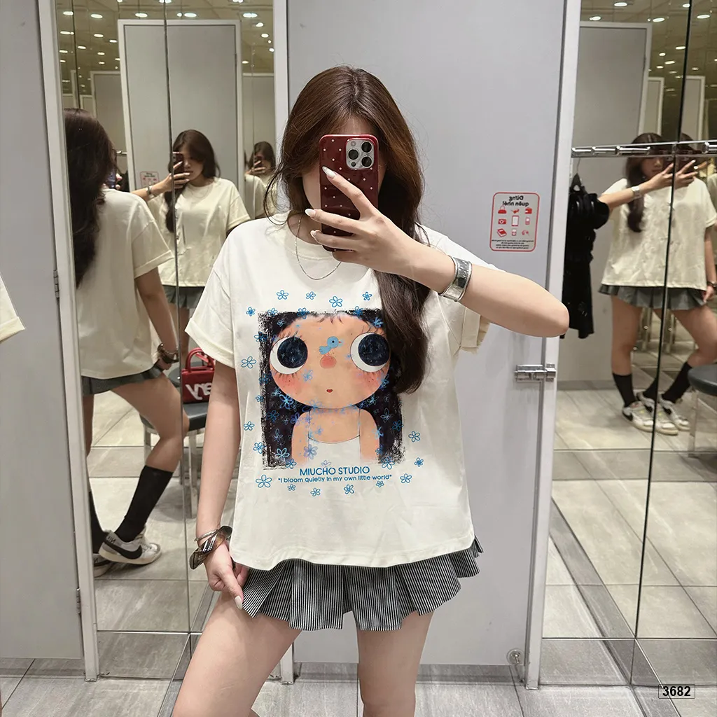Áo thun nữ form boxy hoạt hình dễ thương Miucho 3682_thumbnail_2