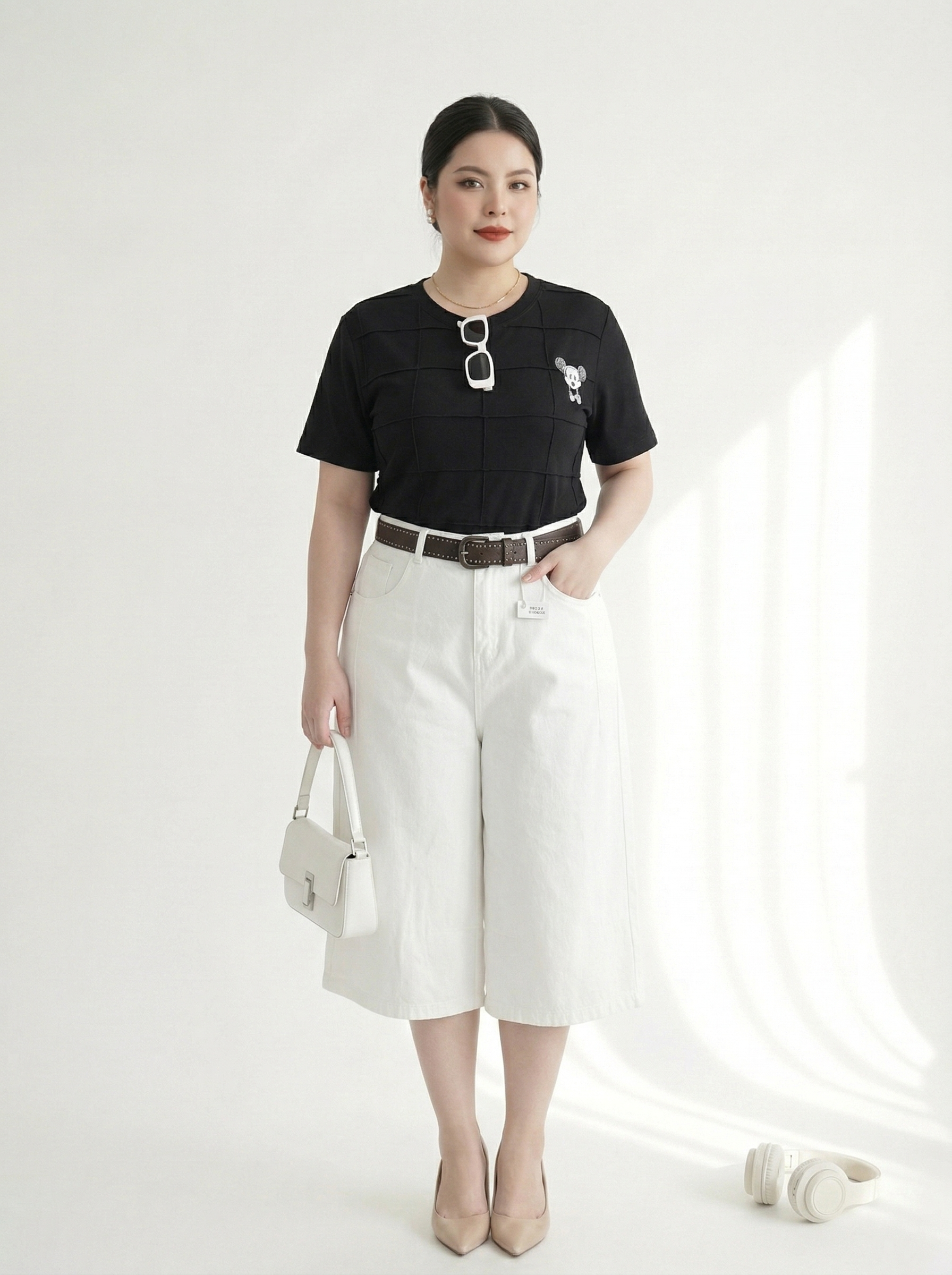 BIGSIZE NỮ - Quần kaki jean lửng 65cm T-QSJ65