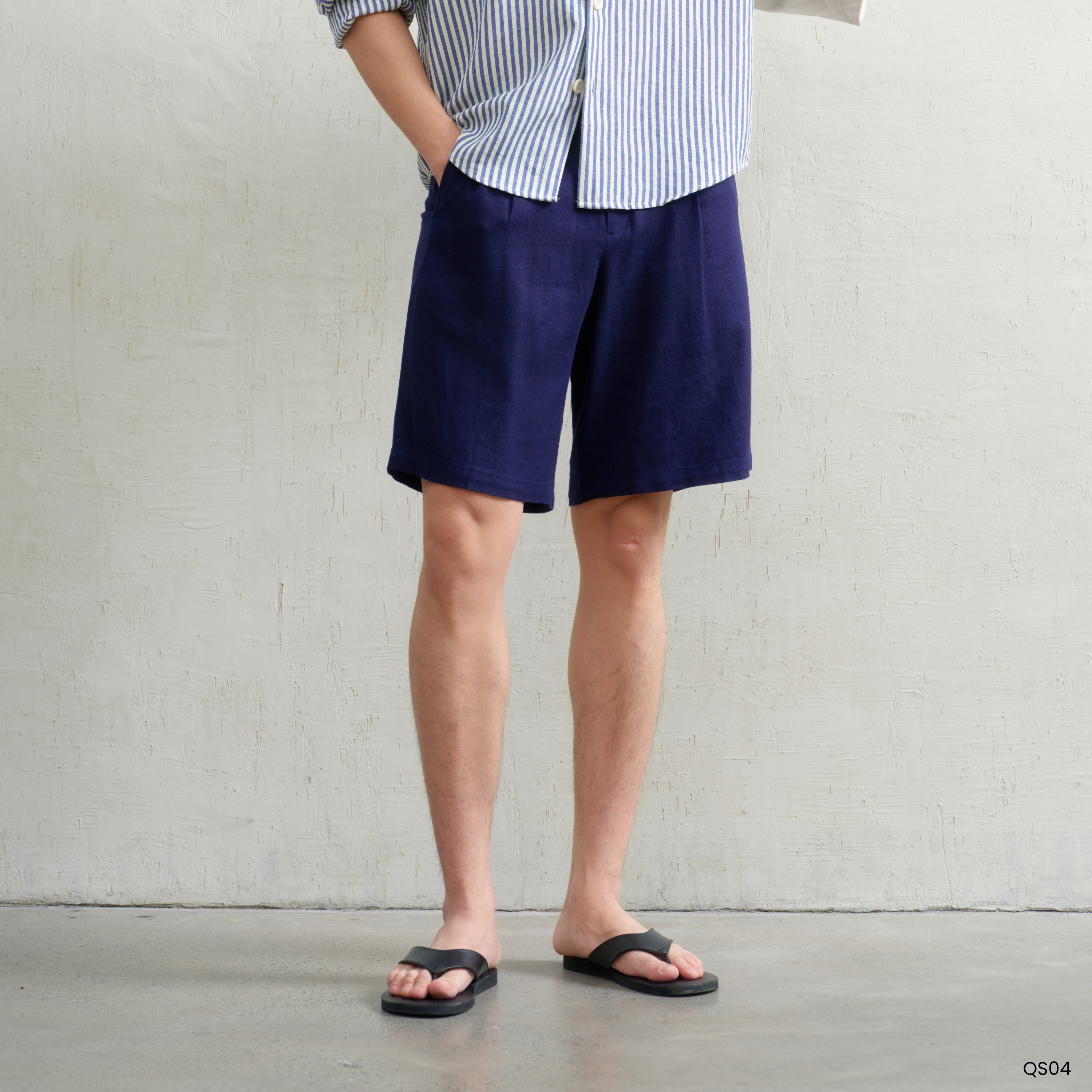Quần Short Cạp Hybrid Rico Vải Linen Form Ngang Gối_thumbnail_6