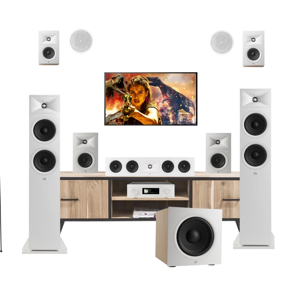 COMBO AMPLY JBL MA9100HP + LOA BOOKSHELF JBL STAGE 250B +  LOA CỘT JBL STAGE 260F + LOA CENTER JBL TAGE 245C + LOA SUBWOOFER JBL TAGE 220P + LOA SURROUND JBL STAGE 240H + LOA JBL C8IC – B453_thumbnail_1