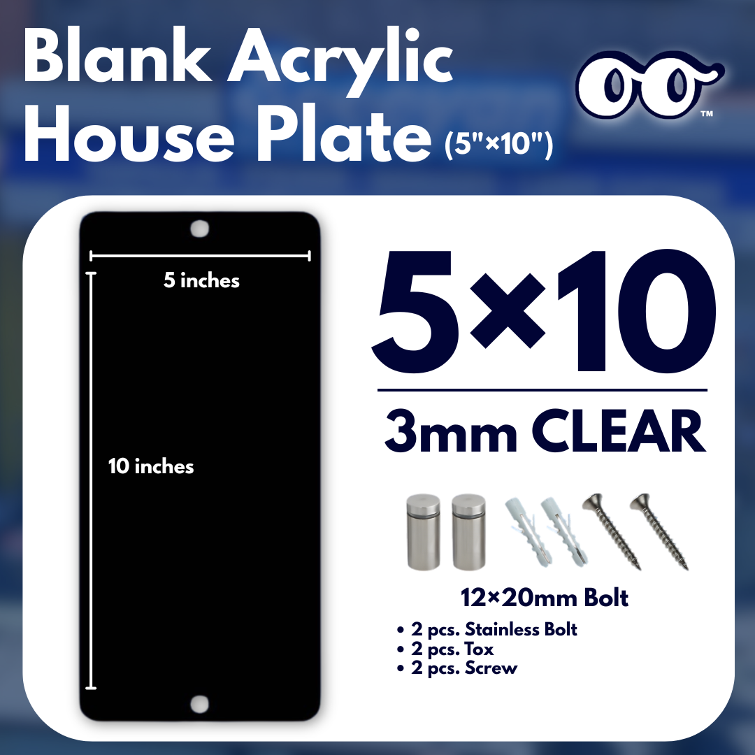 5×10 — Blank Acrylic House Plate_thumbnail_2