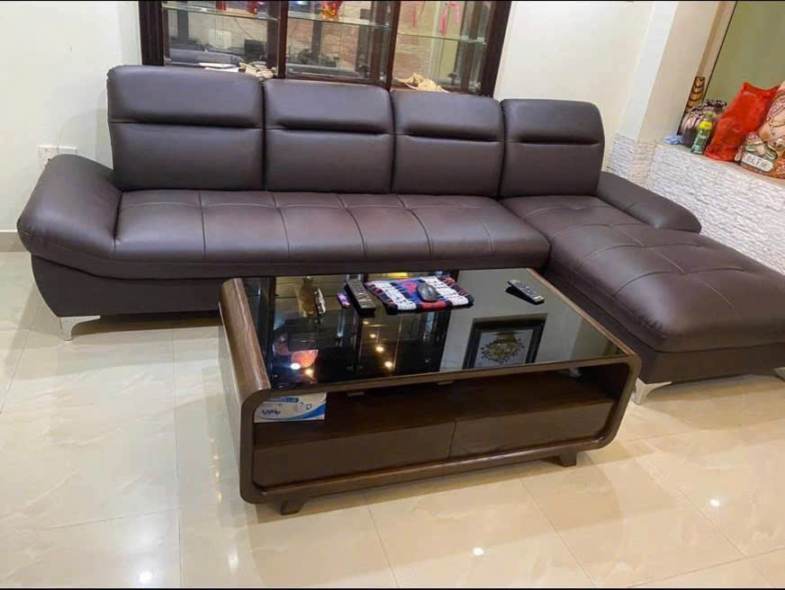 Bô sofa da góc L mẫu SFD08