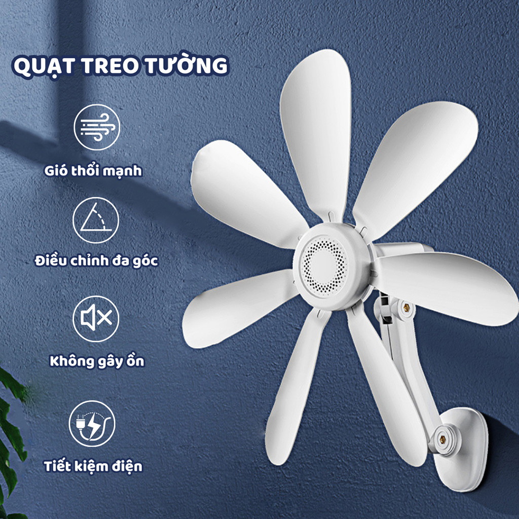 Quạt Treo Tường 8 Cánh Thông Minh