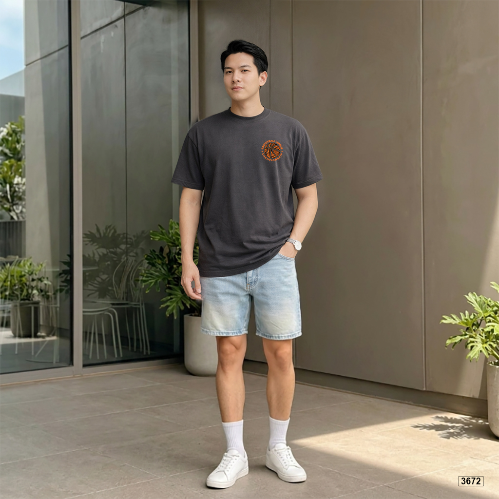 Áo thun nam form rộng sporty style Polux 3672_thumbnail_5